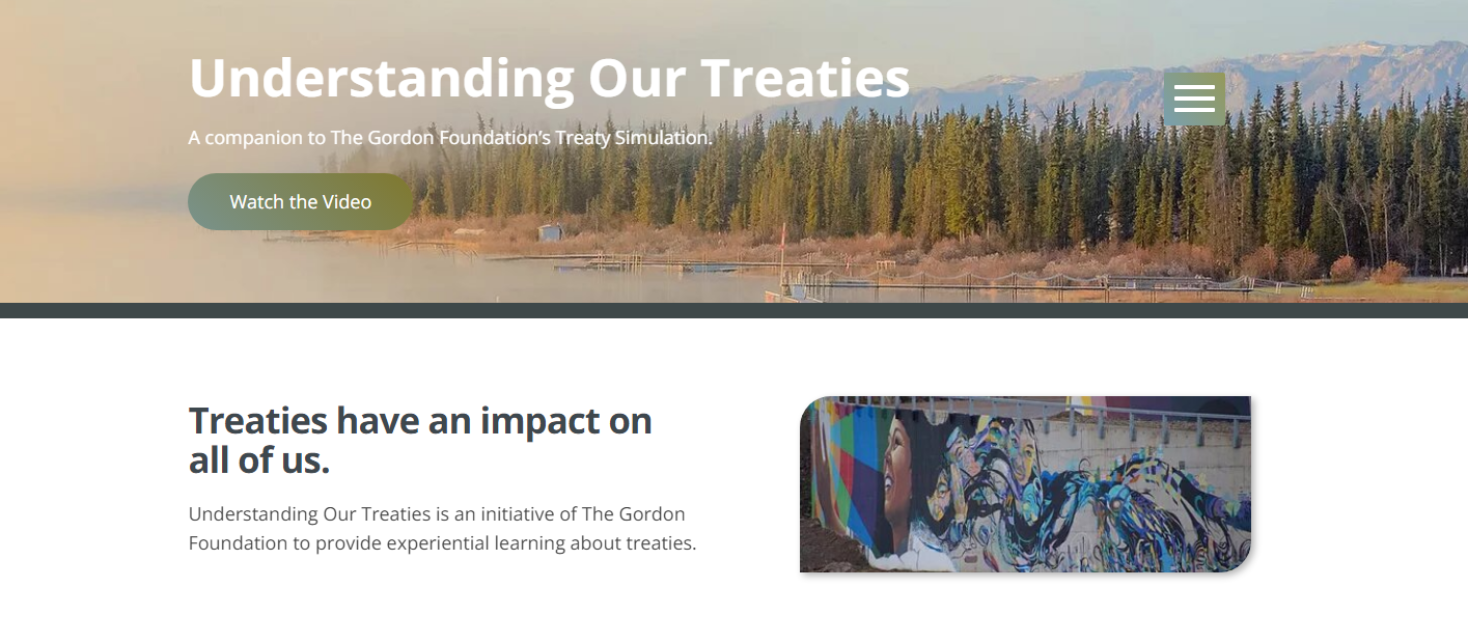 The Gordon Foundation's Understanding Our Treaties website